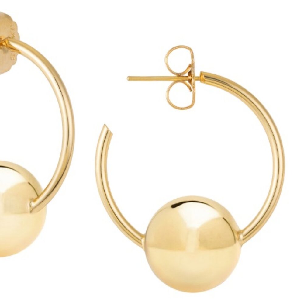 Janis Savitt Small Ball Hoops (Oprah's Favorite)